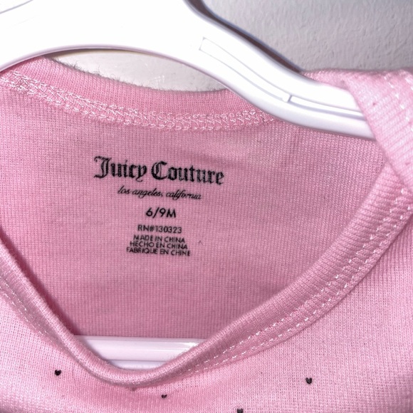 5/$15 Juicy Couture Pink Baby Onesie - Picture 3 of 4